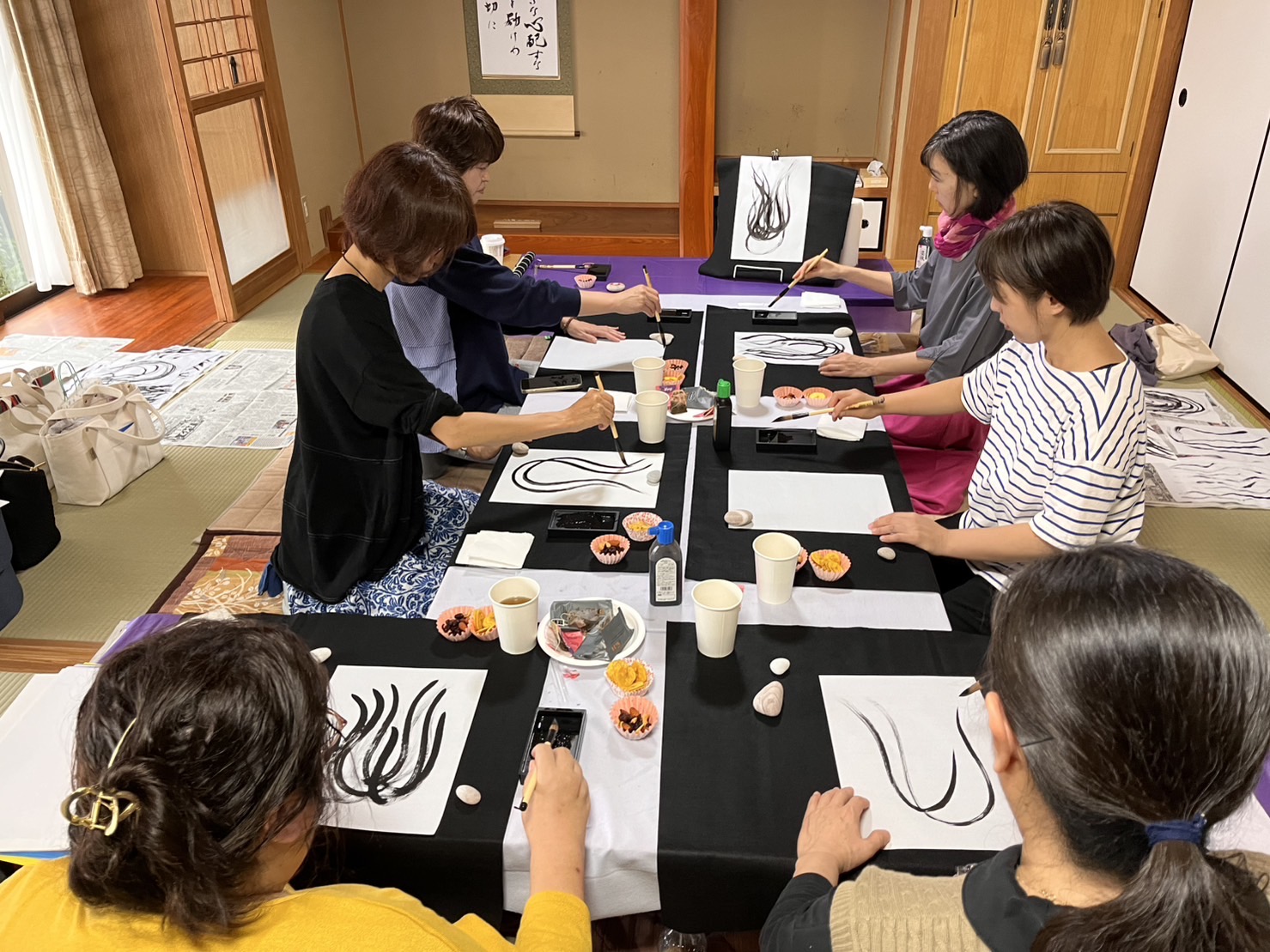 Meditation Shodo workshop in Kagoshima, Japan 2024